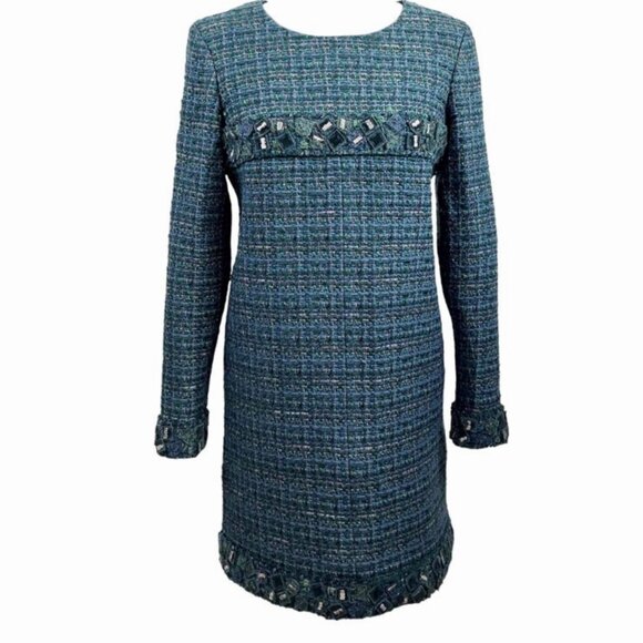 RUNWAY TWEED AUTHENTIC CHANEL DRESS SIZE M/L - Picture 16 of 16